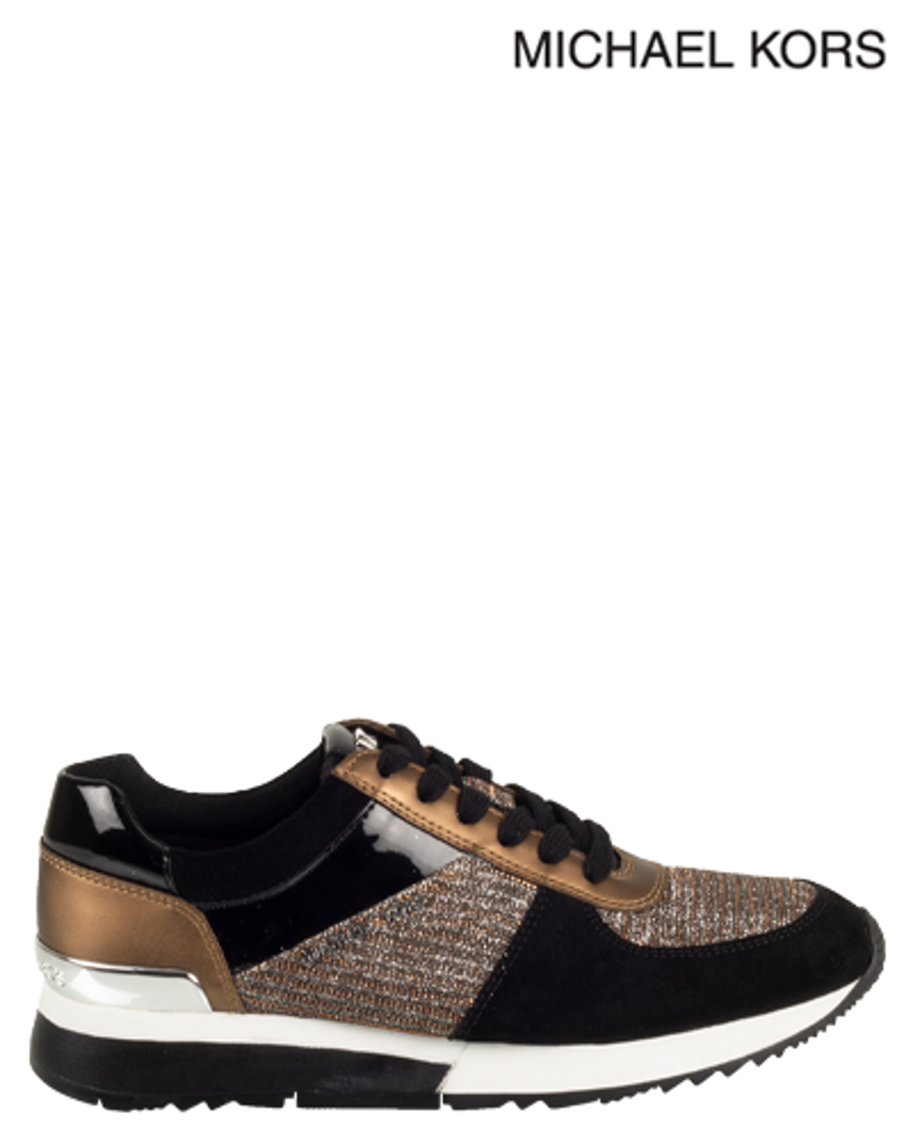 michael kors allie trainer sneakers black