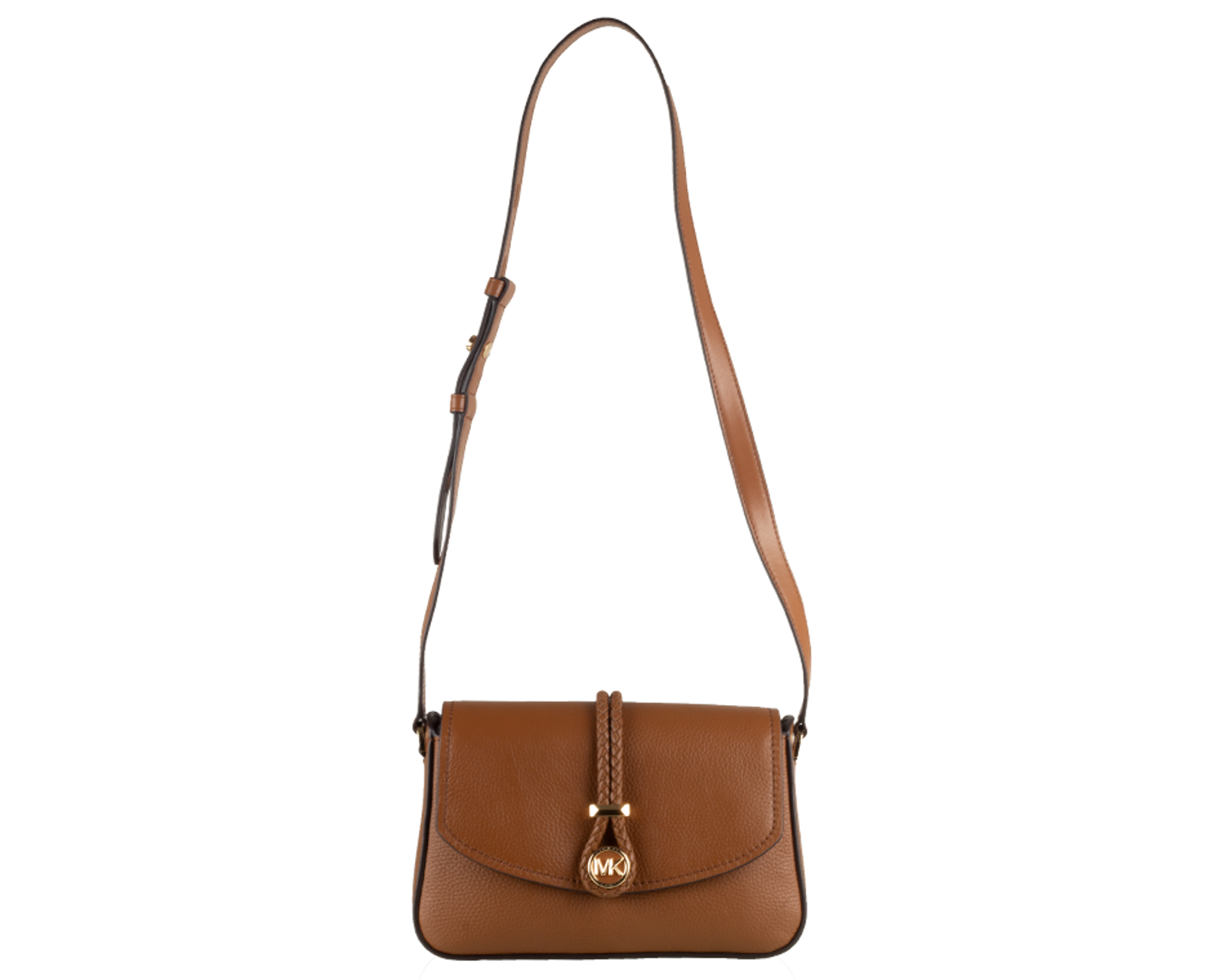 lea medium leather flap messenger bag