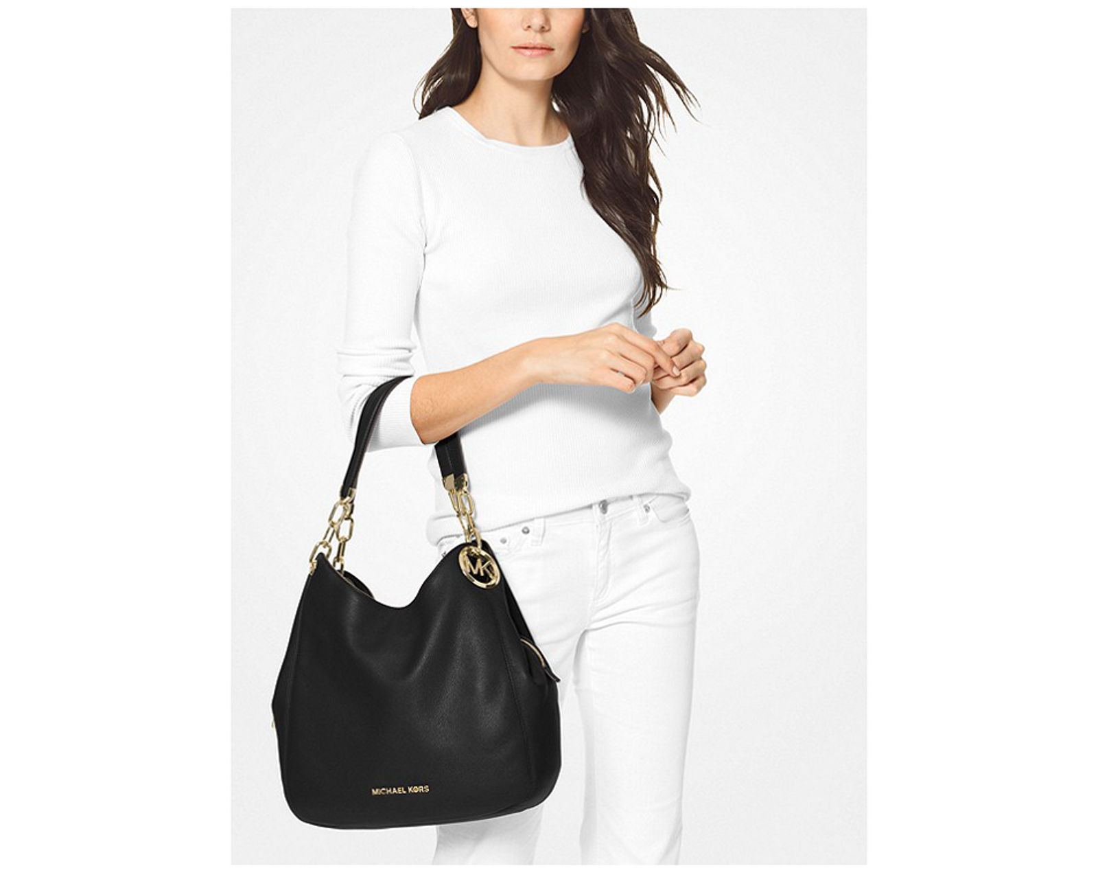 lillie signature chain shoulder tote