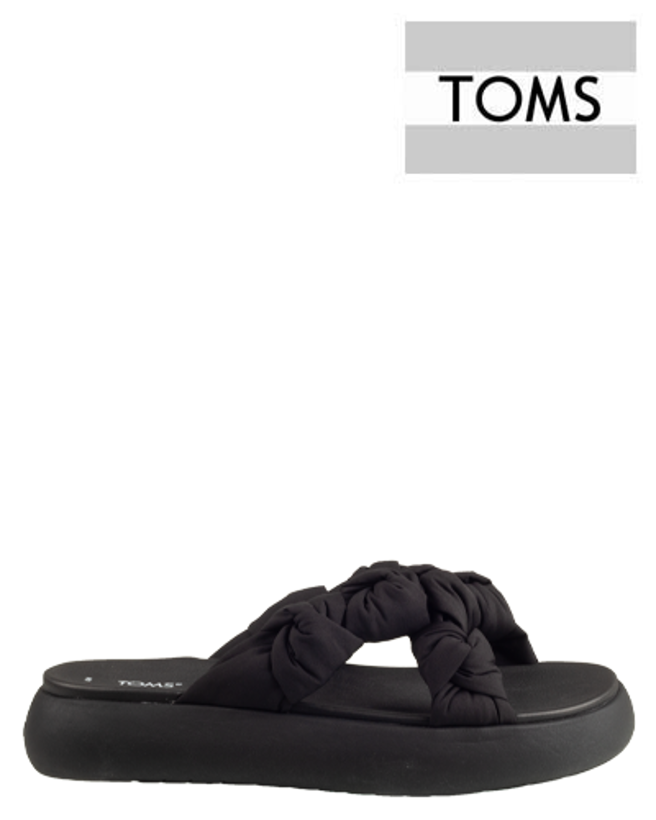 Toms Women's Black Sandals on Sale | ShopStyle