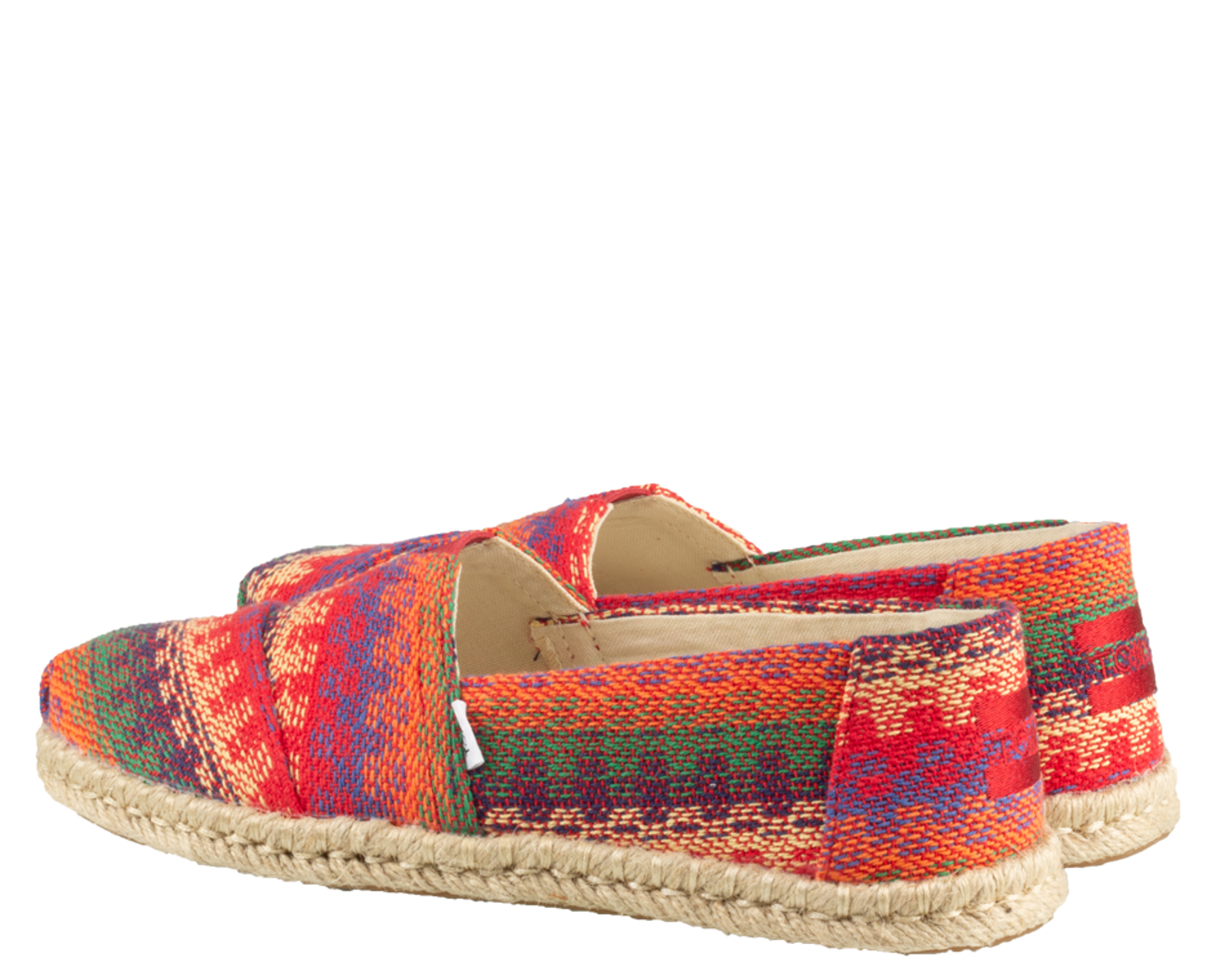 Cherry tomato woven women's 2025 espadrilles