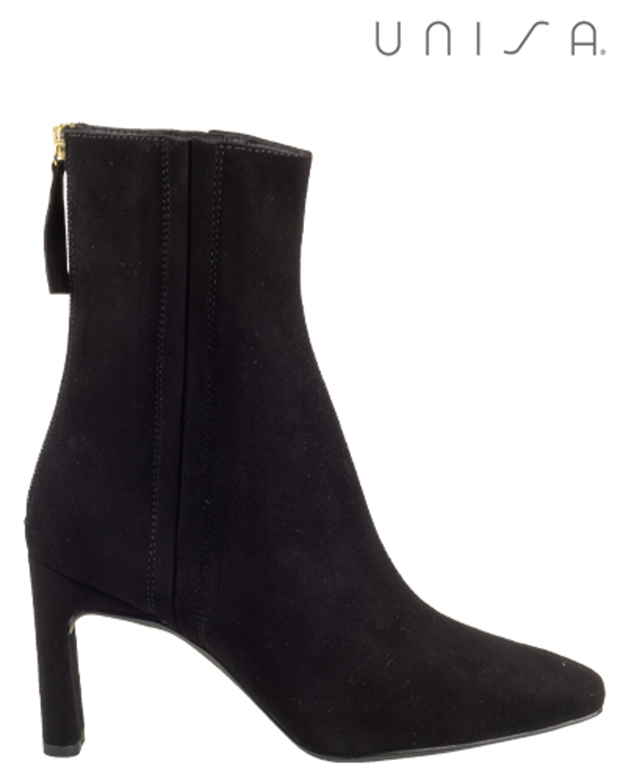 Unisa black suede ankle clearance boots