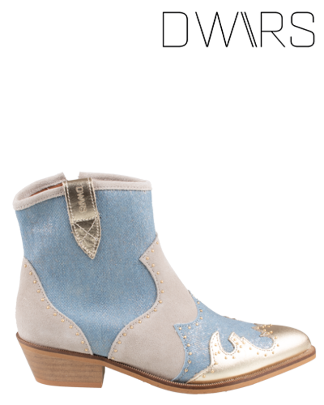 DWRS Lion Studs Denim sneakers